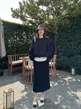 感満載のトップスとスカート【中空コットン・極上の柔らかさ・四色展開】（セットアップ対応）