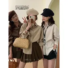 レディース 長袖ストライプシャツ【春季通勤・POLOカラー・スタイル】