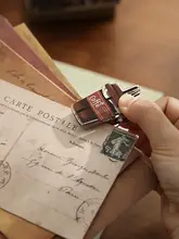 アクリル製手帳装飾クリップ【カフェタイム・アメリカンビンテージスタイル】