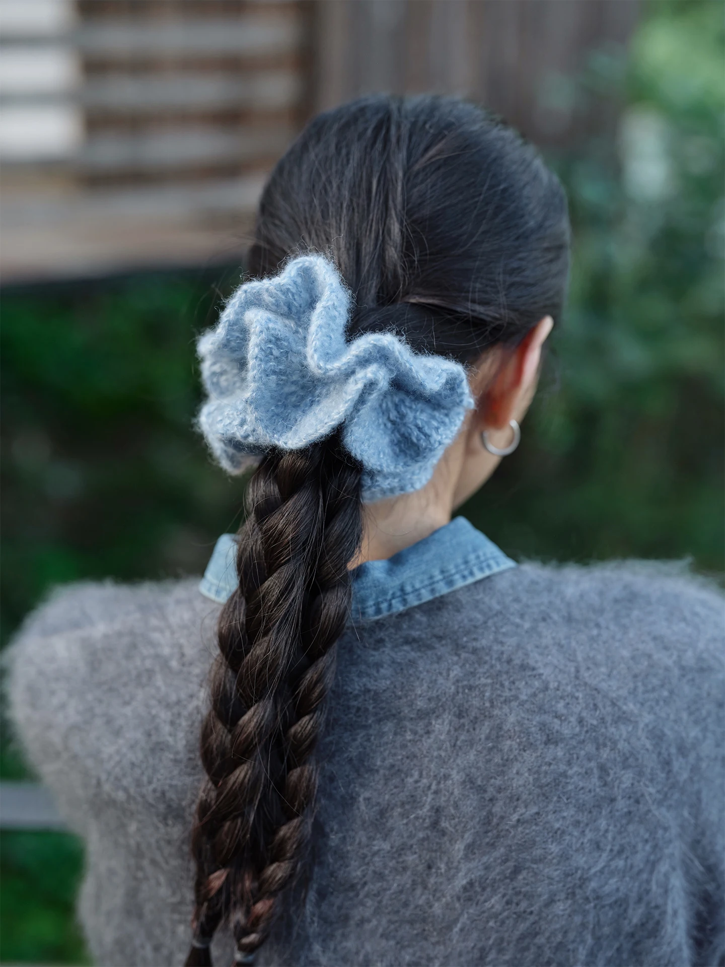 つまみ細工 髪飾り 手作りの代表作：全手作のフレンチドーナツ風ヘアアクセサリー