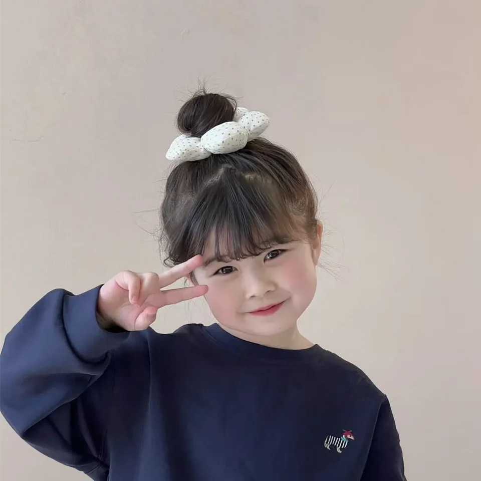 ヘアアクセサリー お団子ヘアゴム 花モチーフ キッズ ガールズ 「JoJo」