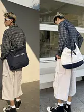 大容量トートバッグ【斜め掛け・ユニセックス・レトロスタイル】