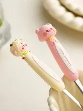 シリコンハンドルのステンレススチール製子供用スプーン【食品グレード・ベビーフード用】