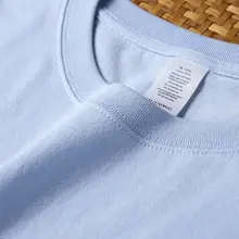 極上の柔らかさのラウンドネックTシャツ【淡いブルー・カップル用・短袖】（セットアップ対応）