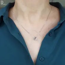 ローマリングネックレス【S925シルバー・ホワイトゴールドコーティング・デリケートな鎖骨チェーン】