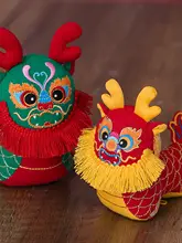 新年を祝う！毛糸製の幸運ドラゴンぬいぐるみ【可愛いデザイン・お祝い用】