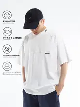 刺繍デザインのシンプルな半袖Tシャツ【カジュアル・男女兼用・フィット】