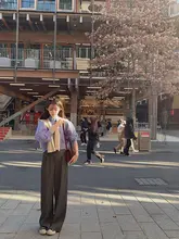 通勤に最適なサターンデザインブラウス【快適な着心地・韓国風・肩掛け付き】（セットアップ対応）