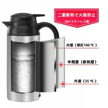 車載用電熱ポット【温水加熱・汎用タイプ・車用】