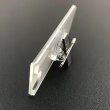 アクリル製 名札クリアプラスチックバッジ【ピン留め式・職務証明書・看護師・社員用】