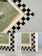 ウォールアート リビング インテリア フレンチ風 ヴィンテージ チャイナテイスト ミッドセンチュリー チェッカーフラッグ