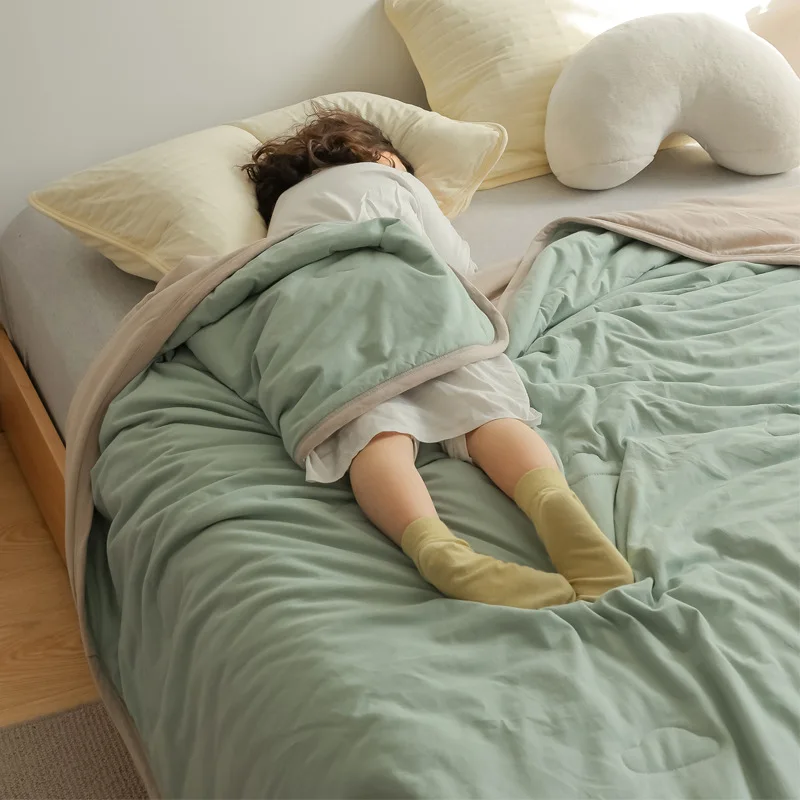 夏の掛け布団としての綿ニットエアコン用ブランケットの実用性と性能解析