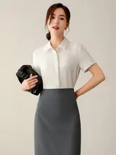 シャツブラウス レディース シフォン 半袖 ホワイト 大きいサイズ きれいめ 通勤 面接 フォーマル 夏