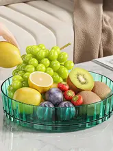 透明デスクトップ収納用ターニングキーラック【キッチン用・軽量・シンプルデザイン】