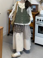 高級感あるデザインのシャツベストとハイウエストスカート【夏用・ファッション・多様なスタイルに対応】（セットアップ対応）