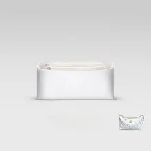 防水のダストバッグ付きスタイリッシュな腋下バッグ【小型・デュポン紙内装・ファスナー付き】