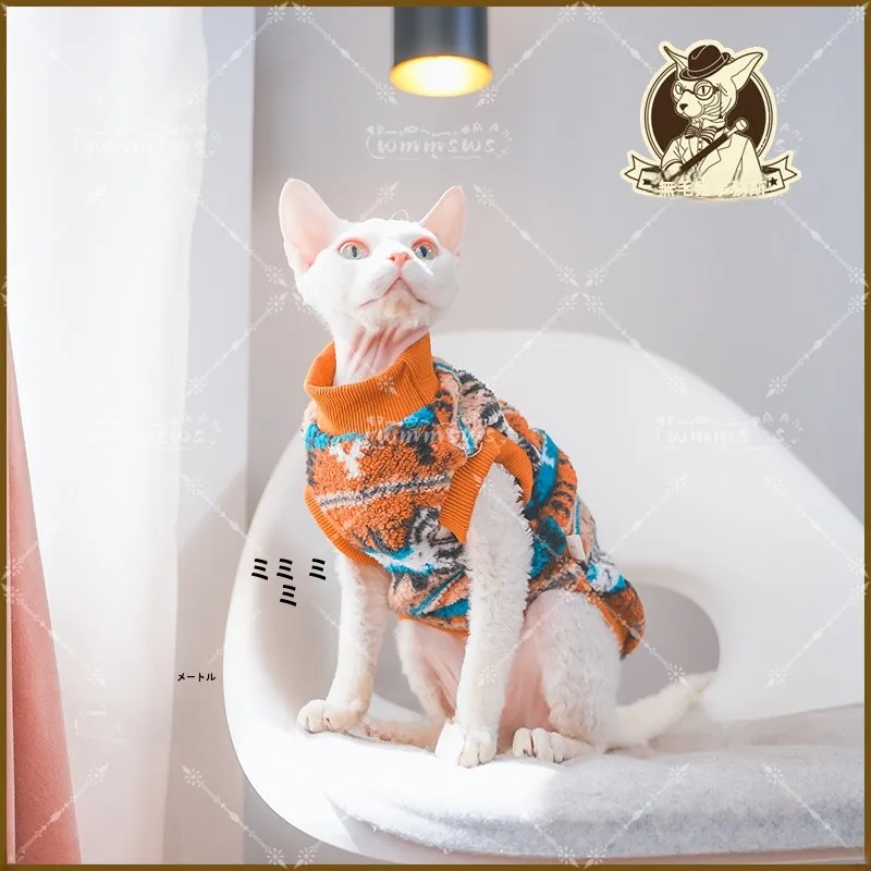 秋冬用加厚保暖无毛猫用ウェア：短袖・背心タイプの実用性とサイズ適合性