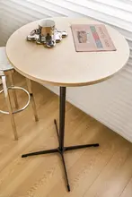 北欧デザインのハンギングバーチェアテーブル【アルミ合金製・高脚・カフェスタイル】