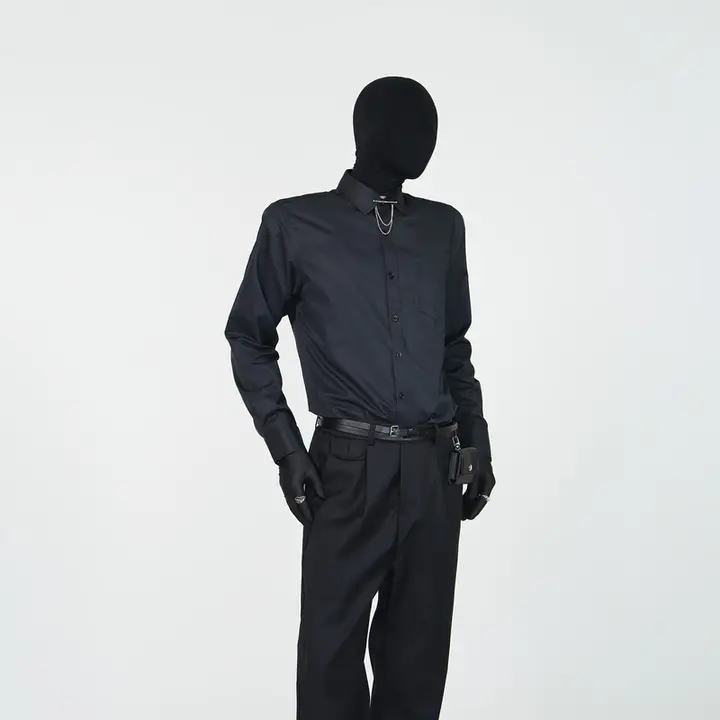 シンプルなデザインの長袖シャツ【メンズ用・カラー展開・ビジネスにも対応】