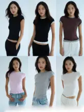 極上の柔らかさ！モダール素材のレディース短袖Tシャツ【フィット感・ラウンドネック・夏用】