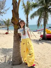 Tシャツ レディース 半袖 水玉 キューピッド柄 正肩 すっきりシルエット 夏 甘辛MIX「SIXMINU」