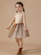 可愛らしいフリルデザインの女児用夏用スカート【チュール素材・おしゃれな装飾】（セットアップ対応）