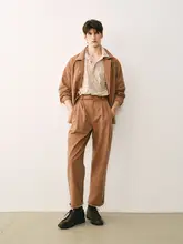 酵素洗いダメージデニム九分丈パンツ【ヴィンテージテクスチャ・通気性・肌触りの良さ】
