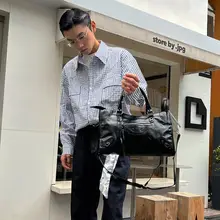 個性的なハンドバッグ【男女兼用・アシンメトリックデザイン・ショルダー・街頭スタイル】