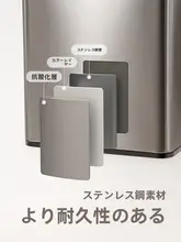 Lazy Corner 壁掛け式キッチンゴミ箱【フタ付き・便利なデザイン・腰を曲げずに使える】