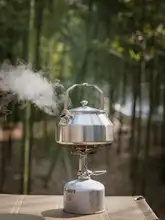 軽量ステンレスアウトドアケトル【キャンプ・お茶・コーヒー用】