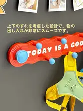 犬用リード収納ラック【マグネット式・ペット用整理棚・首輪ディスプレイ】
