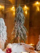 小型雪松赤杉クリスマスツリー装飾品【家庭用・テーブル飾り・店舗用】