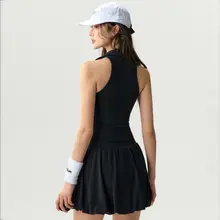 夏用テニスウェア・ヨガタンクトップ【女性用・フィットネス・トレーニング対応】（セットアップ対応）