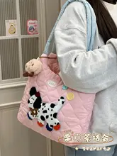 かわいいキャラクターのトートバッグ【軽量・旅行用・学生向け・秋冬対応】