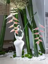 Dnnni 和のモダン陶器フラワーベース【インテリア装飾・花瓶・ソフトインテリア】