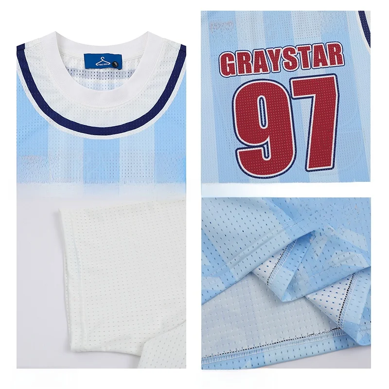 デジタルプリントのフレンチスリーブジャージャーTシャツ：通気性とデザインのバランスを実現