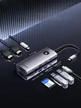 Orico 多機能 ドッキングステーション Type-C 4K 60Hz HDMI USB3.0 3画面同時表示 MacBook対応 ノートPC