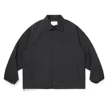撥水加工のメンズコーチジャケット【シンプルデザイン・長袖・秋冬用】