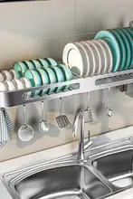 304ステンレス製 壁掛け水切り碗架【キッチン用・食器収納・鍋やお箸置き】