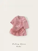 半袖Tシャツ キッズ ガールズ トップス おしゃれ 着回し 夏 「INSbobo」