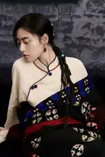ウィッグ式ツイスト編み込みヘアピース【トルコ石風アクセサリー付き・新中式スタイル】