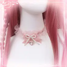 可愛いレースリボン付きブレスレット【ハンドメイド・ロリータスタイル・女性用】