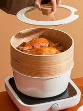 Cookerbene 手作り竹製蒸し器【家庭用・深型・小籠包・饅頭用】