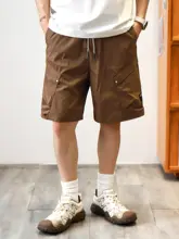 通気性のある軽量アウトドア作業用ショートパンツ【男性用・フィット・夏用】