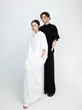 ROUR シンプルハイネック幅広シルエットTシャツ【ジャズダンス用・ルーズフィット】