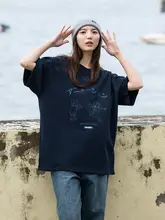NBN カートゥーンデザイン 半袖Tシャツ【ビンテージスタイル・学生用・コットン】