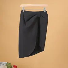 上品なデザイン！不規則なハイウエストスリットマーメイドスカート【秋用】