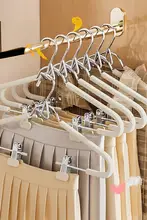 連体スパゲッティ風ハンガー【無痕・多機能・防滑】（セットアップ対応）