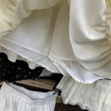 バレエ風 レース付きフレアスカート【秋用・アシンメトリー・気質アップ・フリルデザイン】（セットアップ対応）