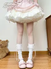 春夏用 ロリータ風リボン付きカラフルなレッグウォーマー【可愛いデザイン】（セットアップ対応）